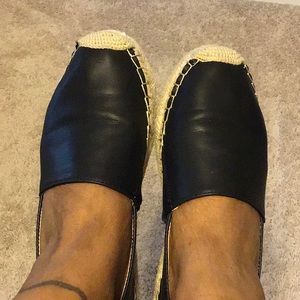 Leather espadrilles